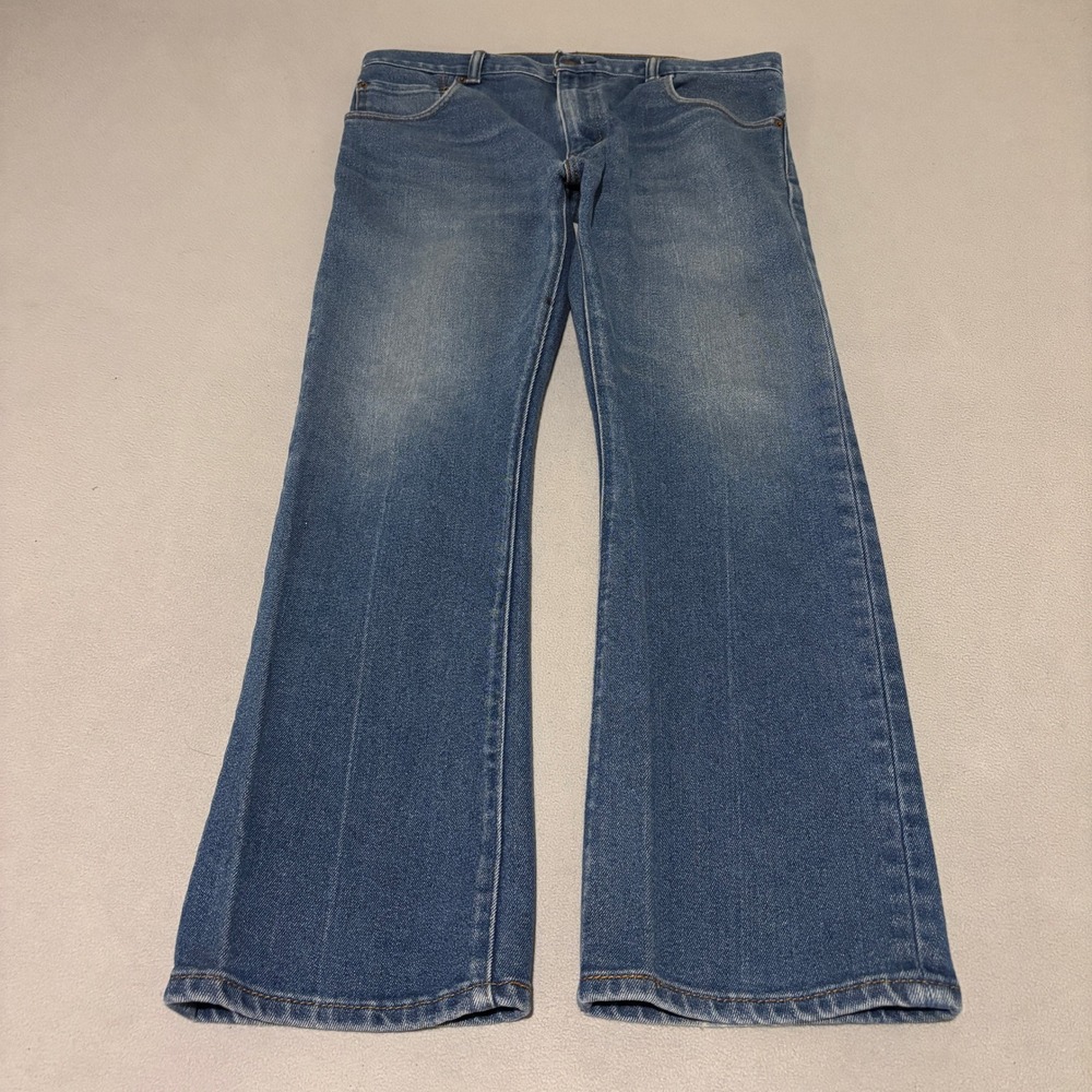 Levis 517 Mens Blue Bootcut Jeans 34x29 Mid Wash Denim Western Cowboy